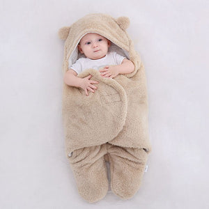 Baby Sleeping Bag Ultra-Soft Fluffy Fleece Newborn Receiving Blanket Infant Boys Girls ClothesSleeping Nursery Wrap Swaddle - Trend Catalog - 