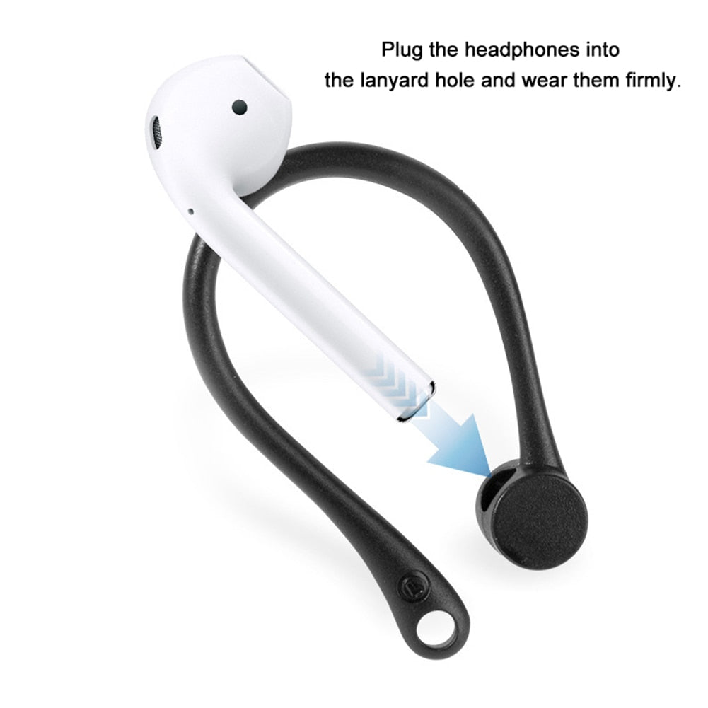 2Pcs Mini Anti-fall Bluetooth Headset Earhooks Earphone Holder for Air-pods 1 2