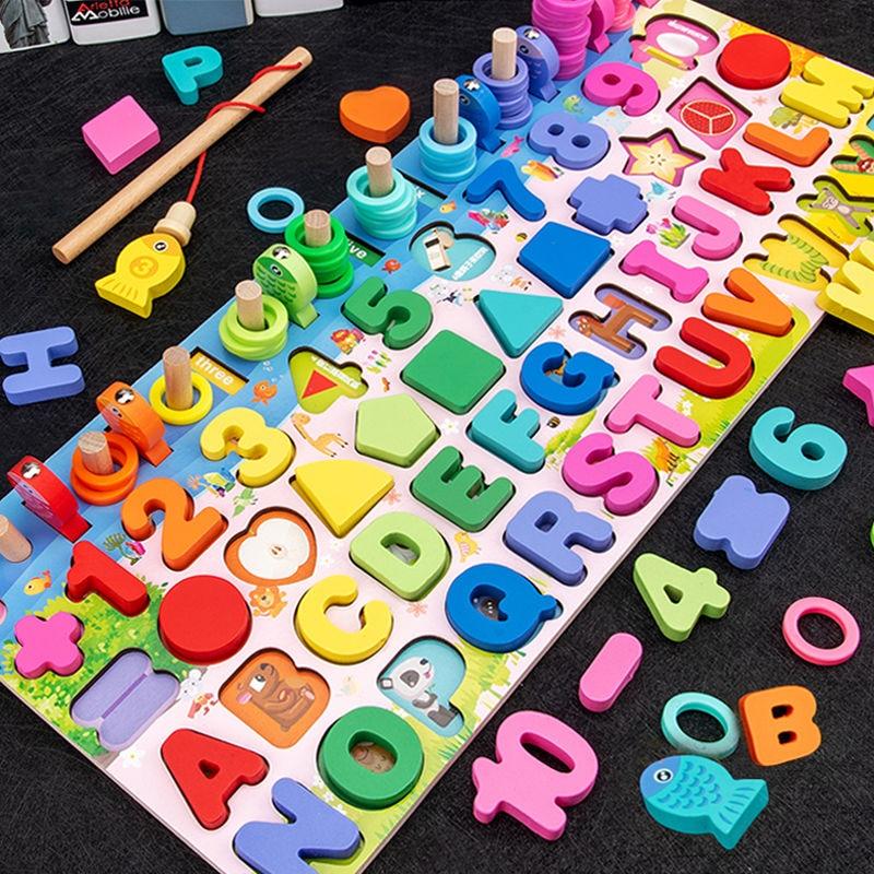 Wooden Montessori Educational Toys For Children Kids Early Learning Infant Shape Color Match Board Toy For 3 Year Old Kids Gift - Trend Catalog