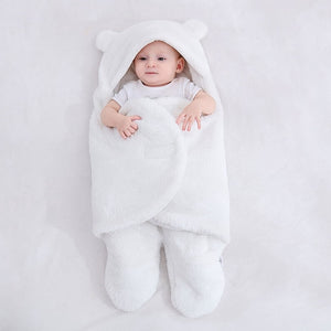 Baby Sleeping Bag Ultra-Soft Fluffy Fleece Newborn Receiving Blanket Infant Boys Girls ClothesSleeping Nursery Wrap Swaddle - Trend Catalog - 