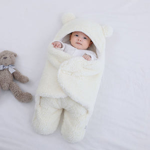 Baby Sleeping Bag Ultra-Soft Fluffy Fleece Newborn Receiving Blanket Infant Boys Girls ClothesSleeping Nursery Wrap Swaddle - Trend Catalog - 