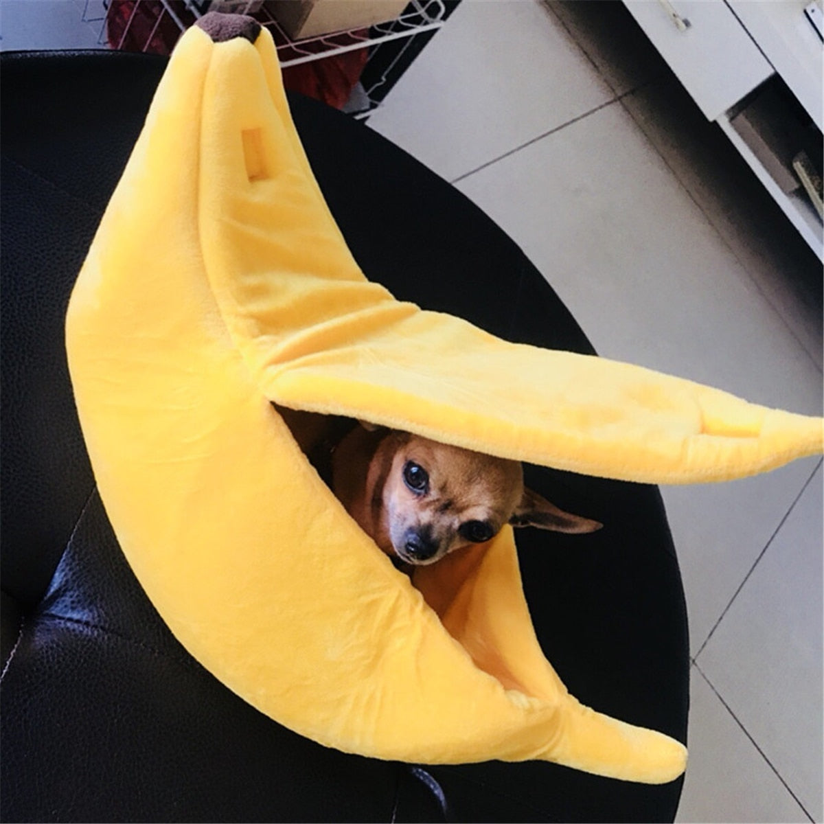 Banana Shape Pet Dog Cat Bed House Mat Durable Kennel Doggy Puppy Cushion Basket Warm Portable Dog Cat Supplies - Trend Catalog - 