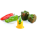 2 in1 Chili, Bell, Jalapeno Pepper Corer, Seed Remover, Green Pepper Chilli Cutter Corer Slicer Fruit Peeler Kitchen - Trend Catalog - 2 in1 Chili, Bell, Jalapeno Pepper Corer