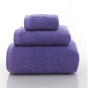 Cotton Thicken bath towel set hand towel face towel and bath towels for adults 10 colors  100% cotton - Trend Catalog - 