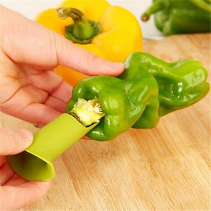 2 in1 Chili, Bell, Jalapeno Pepper Corer, Seed Remover, Green Pepper Chilli Cutter Corer Slicer Fruit Peeler Kitchen - Trend Catalog - 2 in1 Chili, Bell, Jalapeno Pepper Corer