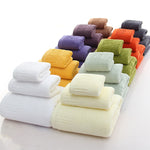 Cotton Thicken bath towel set hand towel face towel and bath towels for adults 10 colors  100% cotton - Trend Catalog - 