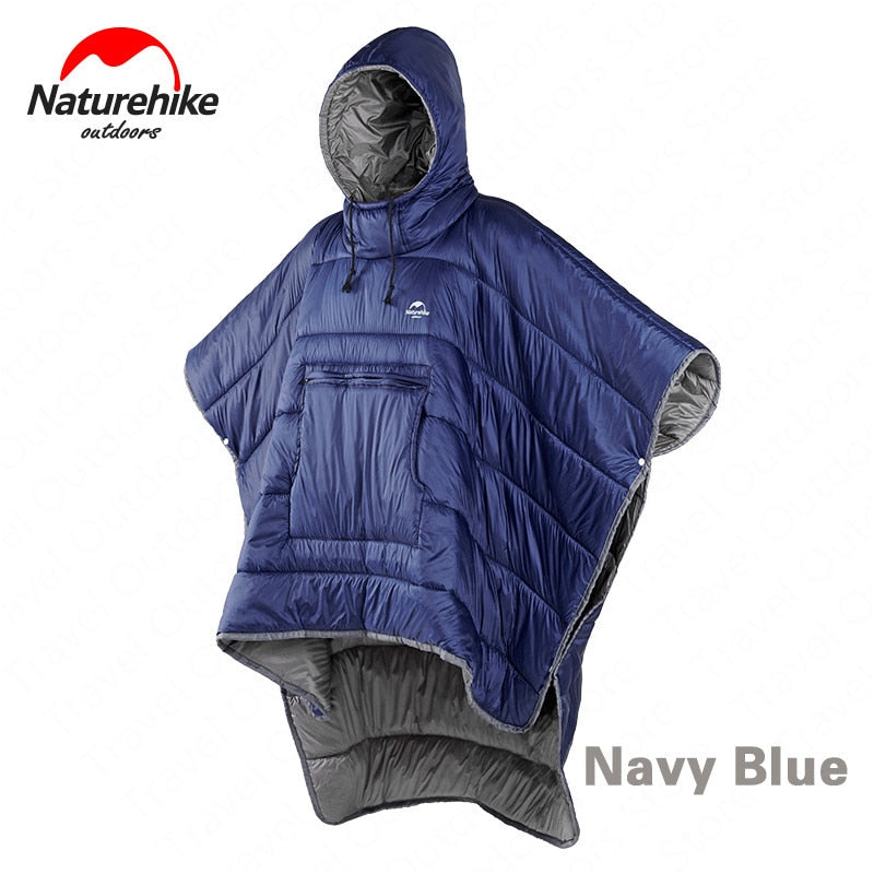 Naturehike Lazy Sleeping Bag Cloak Style Unisex Waterproof Portable Outdoor Camping Warm Sleeping Quilt Winter Travel Poncho - Trend Catalog - 