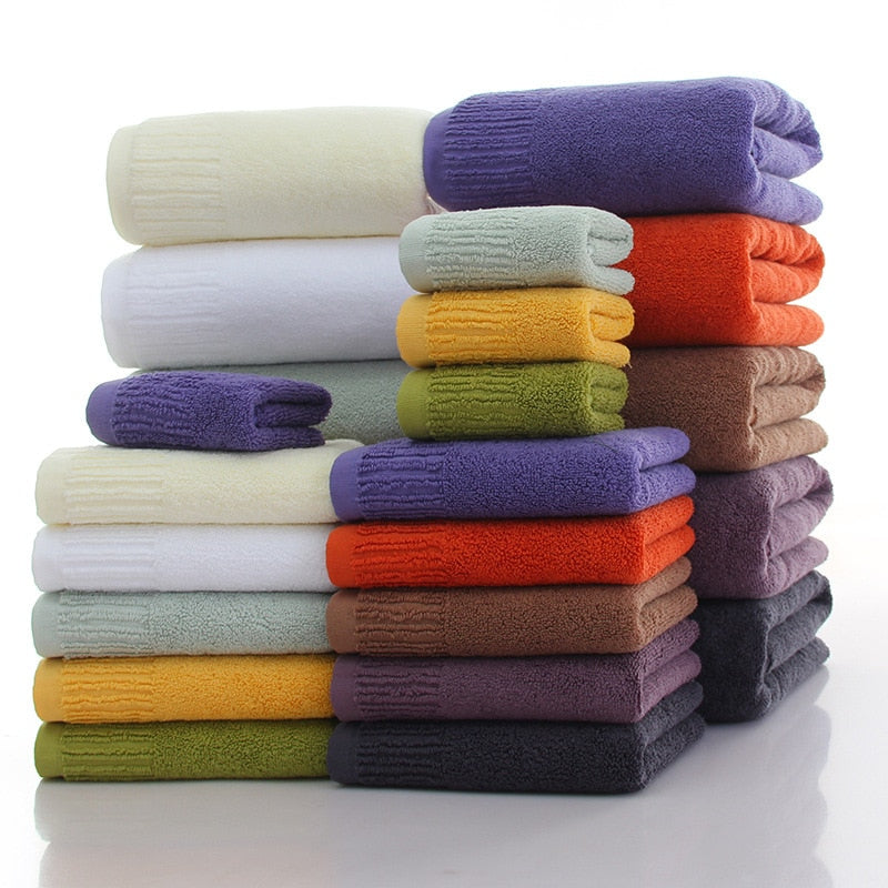 Cotton Thicken bath towel set hand towel face towel and bath towels for adults 10 colors  100% cotton - Trend Catalog - 