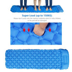 Outdoor mat camp inflatable sleeping mat self inflated mat Sleeping Pad Inflatable Air Cushion Camping with Pillow Air Mattress - Trend Catalog