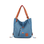 Canvas Women Shoulder Bags High Quality Multifunction Women Back Pack For Students School Travel Bags Large Capacity - Trend Catalog - 