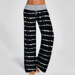 Striped Printed Wide Leg Long Pants - Trend Catalog - 