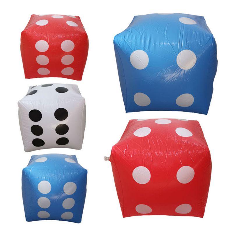 30cm Inflatable Children's Toy Dice Sieve Inflatable Big Dice Toy Blow-Up Cube Big Dice Toy Stage Prop Group Beach Game Tool - Trend Catalog