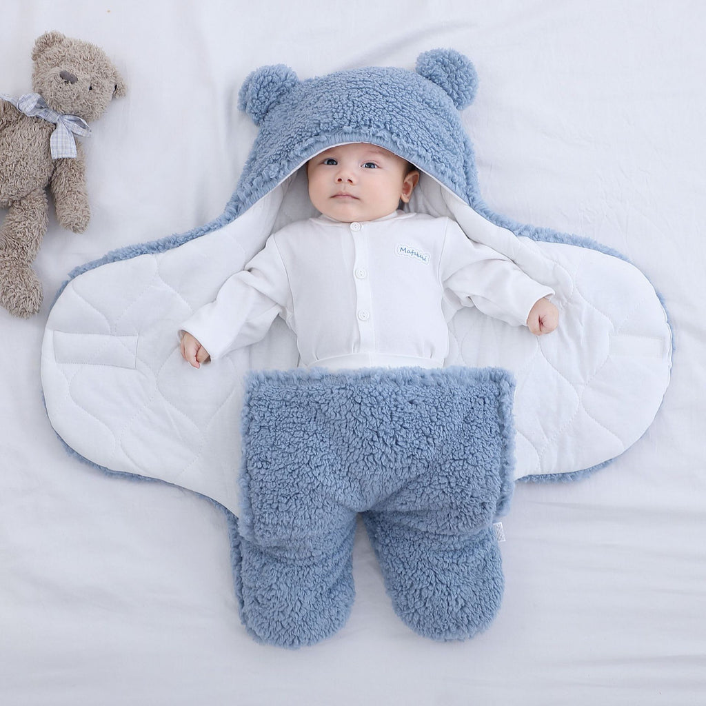 Baby Sleeping Bag Ultra-Soft Fluffy Fleece Newborn Receiving Blanket Infant Boys Girls ClothesSleeping Nursery Wrap Swaddle - Trend Catalog - 