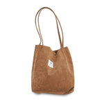 High Capacity Women Corduroy Tote Ladies Casual Shoulder Bag Foldable Reusable Shopping Beach Bag - Trend Catalog