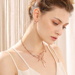 Viennois  Metallic Earrings Statement Cross Jewelry Set - Trend Catalog