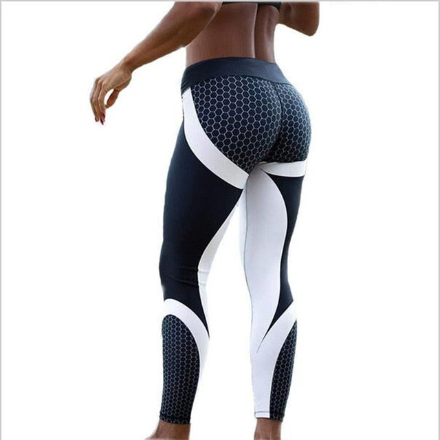 New Arrival Pattern Leggings Women Printed Pants Work Out Sporting Slim White Black Trousers Fitness Leggins - Trend Catalog