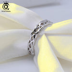 925 Sterling Silver Rings Women Unique Twisted Shape Round Ring Wedding Band Fashion Jewelry Anniversary Gift - Trend Catalog