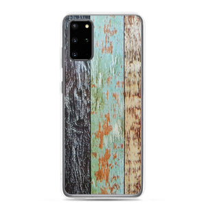 Blue wood weathered Samsung Phone Case - Trend Catalog - Wood panel Phone case