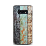 Blue wood weathered Samsung Phone Case - Trend Catalog - Wood panel Phone case