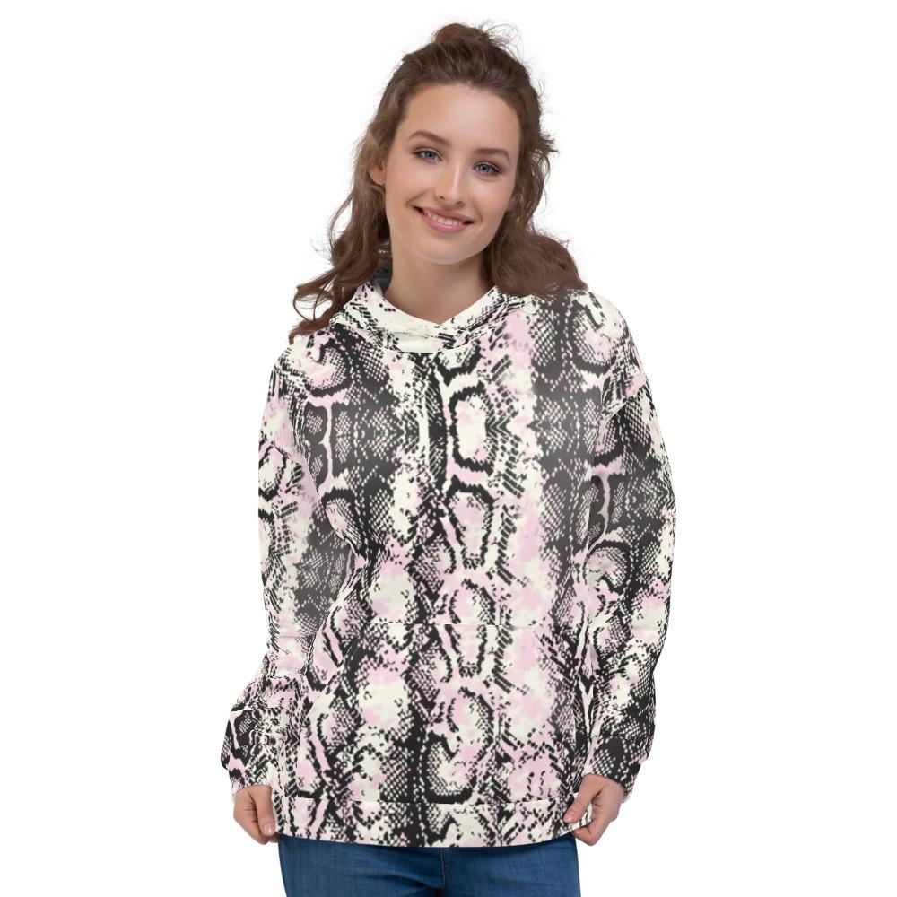 Pink Tone, Animal Print Unisex Hoodie - Trend Catalog