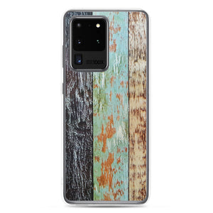 Blue wood weathered Samsung Phone Case - Trend Catalog - Wood panel Phone case