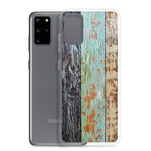 Blue wood weathered Samsung Phone Case - Trend Catalog - Wood panel Phone case