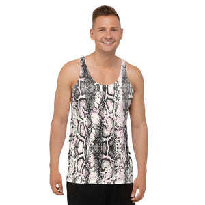 Pink Tone, Animal Print Unisex Tank Top - Trend Catalog