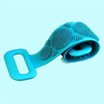 Magic Silicone Brushes Bath Towels Rubbing Back Mud Peeling Body Massage Shower Extended Scrubber Skin Clean Shower Brushes - Trend Catalog - 