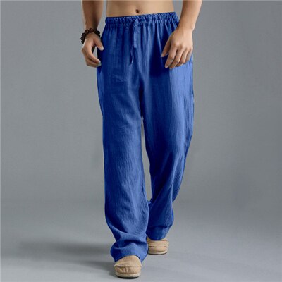 Fashion Men Wide Leg Pants Bruce Lee Chinese Style Traditional Kung Fu Wushu Linen Trousers Viking Pirate Bottoms Tang Clothes - Trend Catalog - 
