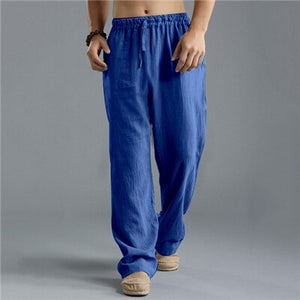 Fashion Men Wide Leg Pants Bruce Lee Chinese Style Traditional Kung Fu Wushu Linen Trousers Viking Pirate Bottoms Tang Clothes - Trend Catalog - 