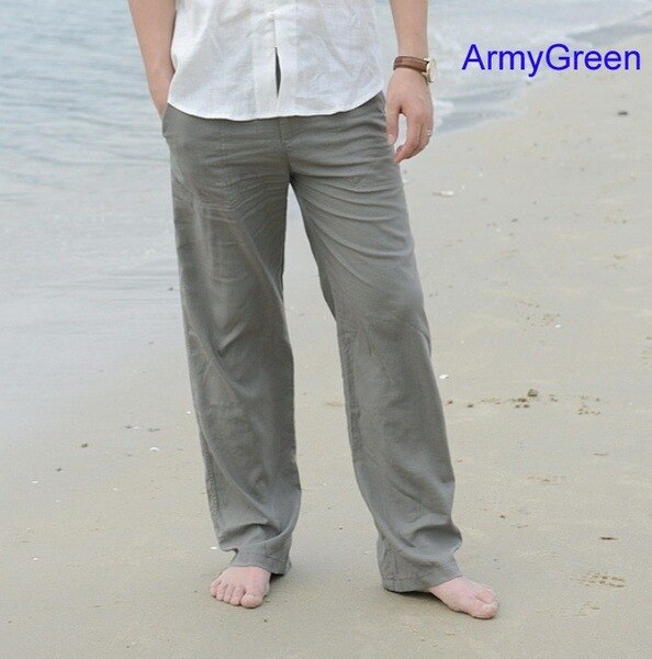 Fashion Men Wide Leg Pants Bruce Lee Chinese Style Traditional Kung Fu Wushu Linen Trousers Viking Pirate Bottoms Tang Clothes - Trend Catalog - 
