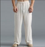 Fashion Men Wide Leg Pants Bruce Lee Chinese Style Traditional Kung Fu Wushu Linen Trousers Viking Pirate Bottoms Tang Clothes - Trend Catalog - 