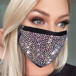 2020 Fashion Sparkly Rhinestone Mask, Elastic Reusable, Washable, Fashion Masks, Face Bandana, Face Decor Jewelry - Trend Catalog - 2020 Fashion Sparkly Rhinestone Mask