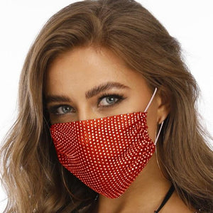 2020 Fashion Sparkly Rhinestone Mask, Elastic Reusable, Washable, Fashion Masks, Face Bandana, Face Decor Jewelry - Trend Catalog - 2020 Fashion Sparkly Rhinestone Mask