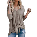 women's waffle knit tunic blouse shirt - Trend Catalog